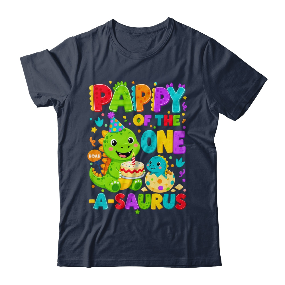 Pappy Of The One-A-Saurus 1St Birthday Boy T-Rex Dinosaur Shirt & Hoodie | teecentury