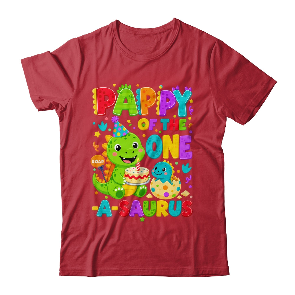 Pappy Of The One-A-Saurus 1St Birthday Boy T-Rex Dinosaur Shirt & Hoodie | teecentury