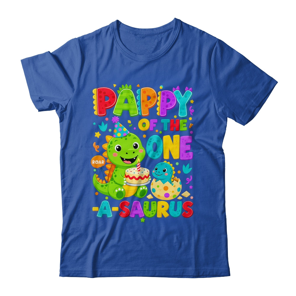 Pappy Of The One-A-Saurus 1St Birthday Boy T-Rex Dinosaur Shirt & Hoodie | teecentury