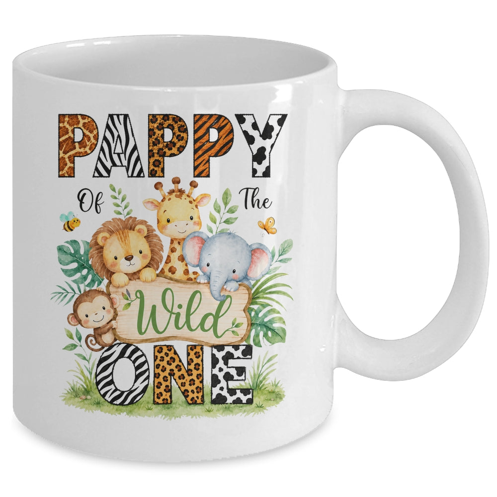 Pappy Of The Wild One First Birthday Boy Jungle Safari Mug | teecentury