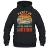 Party In Slow Motion Pontoon Boat Pontooning Boating Retro Shirt & Tank Top | teecentury