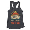 Party In Slow Motion Pontoon Boat Pontooning Boating Retro Shirt & Tank Top | teecentury