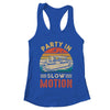 Party In Slow Motion Pontoon Boat Pontooning Boating Retro Shirt & Tank Top | teecentury