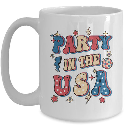 Party In The USA 4th Of July Independence Day USA Groovy Mug | teecentury
