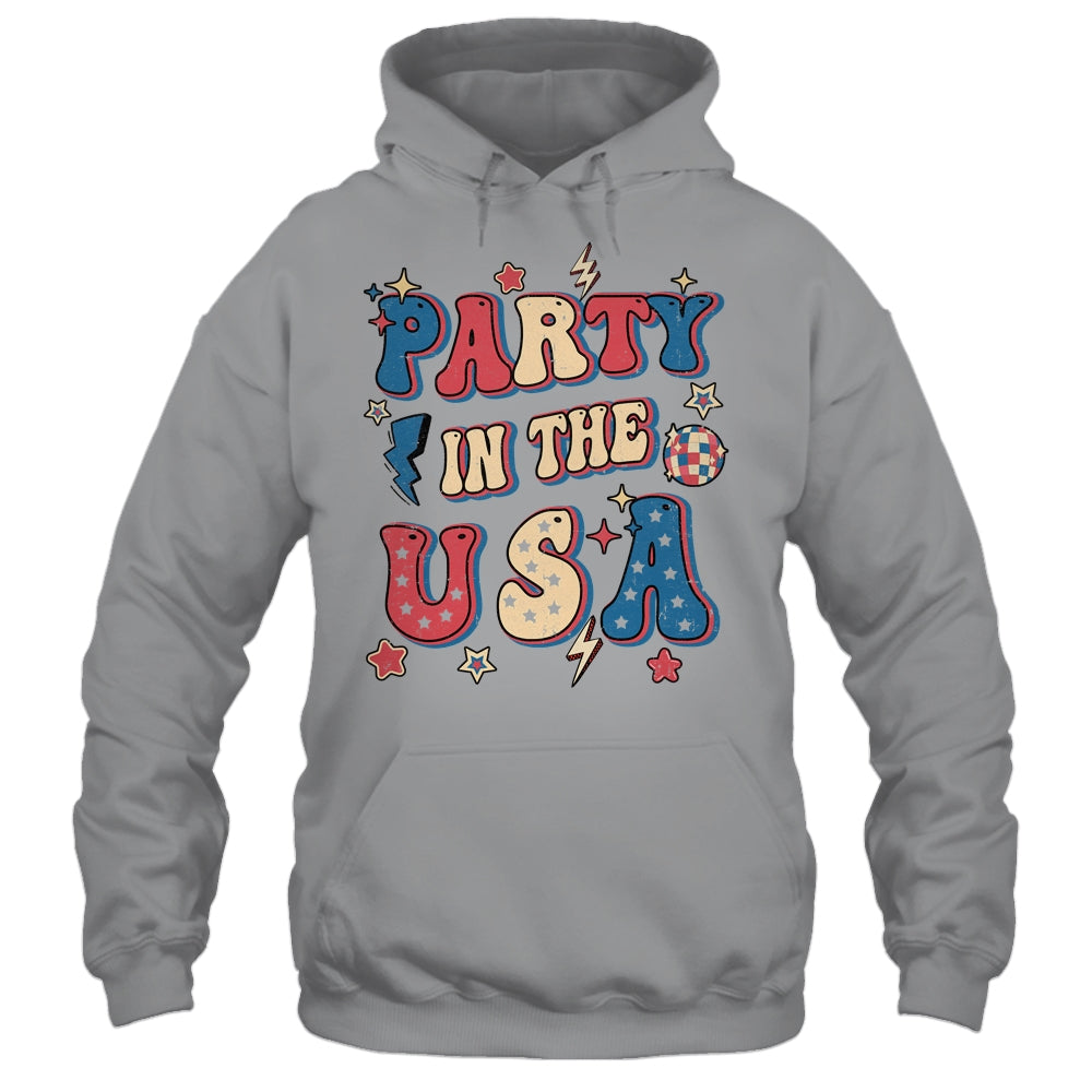Party In The USA 4th Of July Independence Day USA Groovy Shirt & Tank Top | teecentury