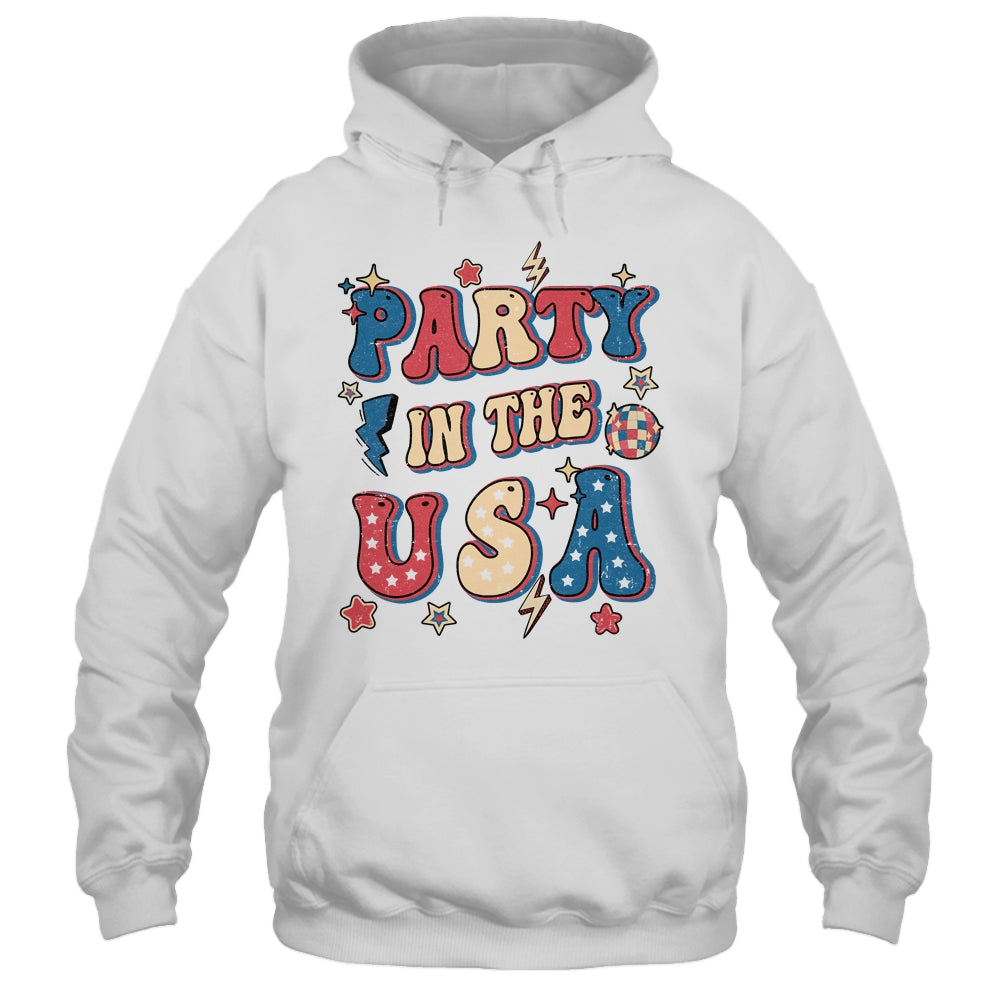 Party In The USA 4th Of July Independence Day USA Groovy Shirt & Tank Top | teecentury