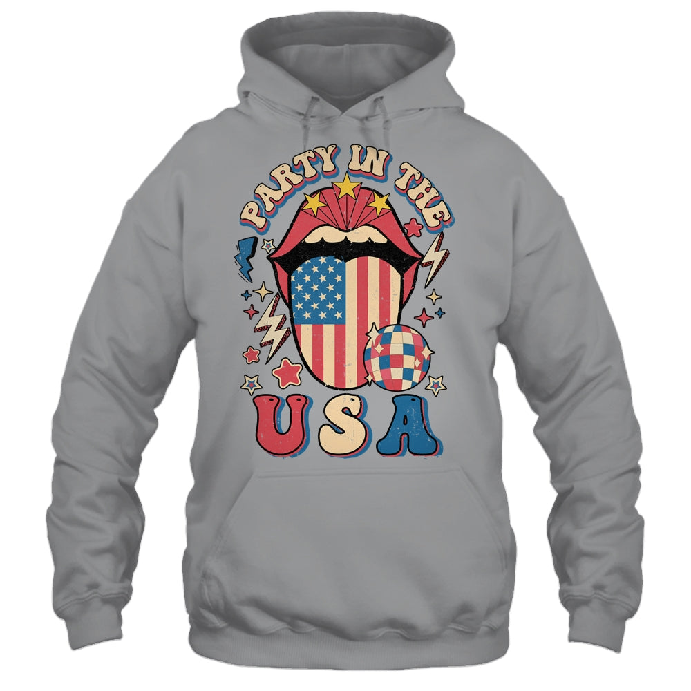 Party In The USA Retro America 4th Of July Women Girl Shirt & Tank Top | teecentury