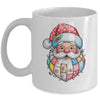 Patchwork Santa Claus Merry Christmas Retro Santa Preppy Mug | teecentury