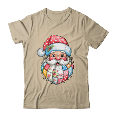 Patchwork Santa Claus Merry Christmas Retro Santa Preppy Shirt & Sweatshirt | teecentury