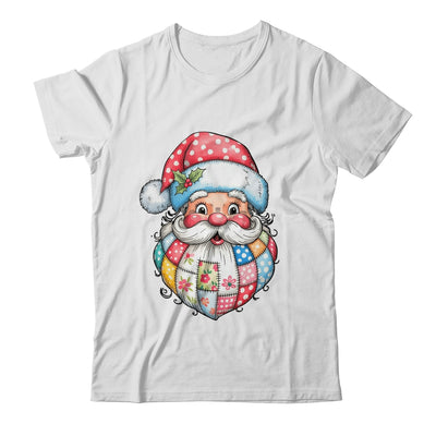 Patchwork Santa Claus Merry Christmas Retro Santa Preppy Shirt & Sweatshirt | teecentury