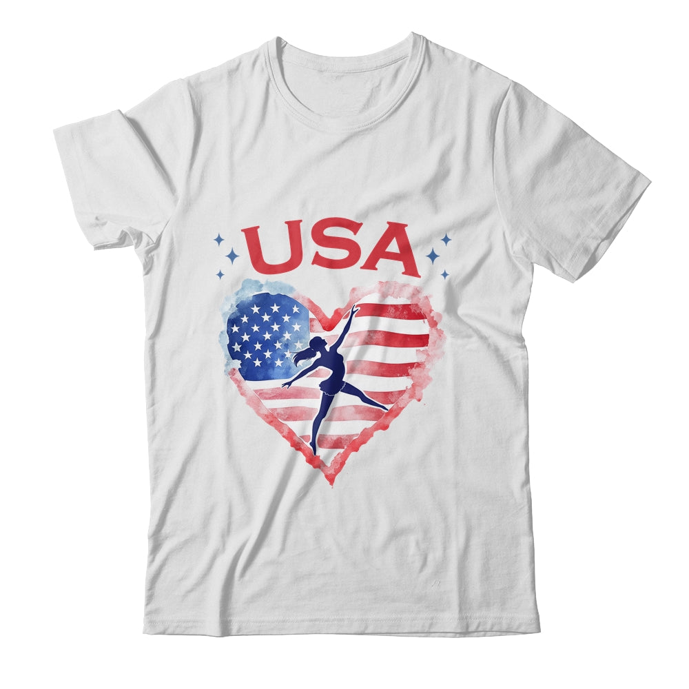 Patriotic American Flag Gymnastics Design For USA Gymnasts Shirt & Tank Top | teecentury