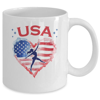 Patriotic American Flag Gymnastics Design For USA Gymnasts Mug | teecentury