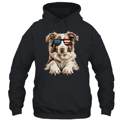 Patriotic Australian Shepherd Dog USA Flag 4th Of July Shirt & Tank Top | teecentury