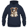 Patriotic Australian Shepherd Dog USA Flag 4th Of July Shirt & Tank Top | teecentury