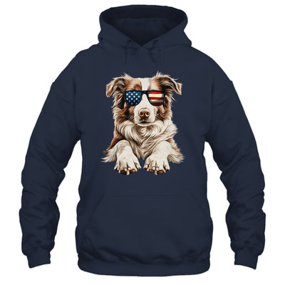 Patriotic Australian Shepherd Dog USA Flag 4th Of July Shirt & Tank Top | teecentury