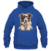 Patriotic Australian Shepherd Dog USA Flag 4th Of July Shirt & Tank Top | teecentury