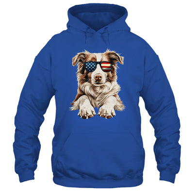 Patriotic Australian Shepherd Dog USA Flag 4th Of July Shirt & Tank Top | teecentury