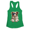 Patriotic Australian Shepherd Dog USA Flag 4th Of July Shirt & Tank Top | teecentury