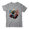 Patriotic Bald Eagle 4th Of July Men USA American Flag Shirt & Hoodie | teecentury