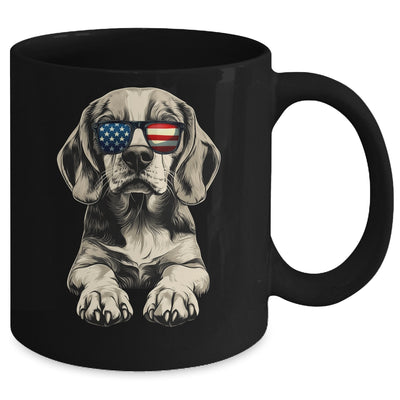 Patriotic Beagle Dog USA Flag 4th Of July Mug | teecentury