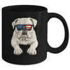 Patriotic Bulldog Dog USA Flag 4th Of July Mug | teecentury