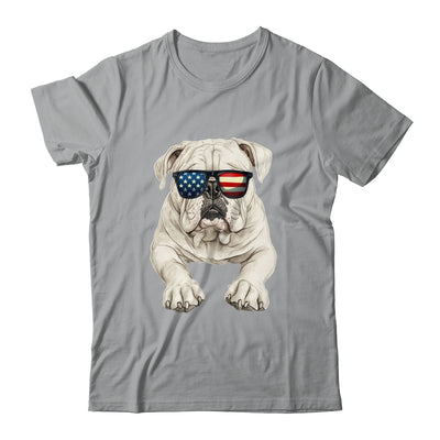 Patriotic Bulldog Dog USA Flag 4th Of July Shirt & Tank Top | teecentury