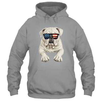 Patriotic Bulldog Dog USA Flag 4th Of July Shirt & Tank Top | teecentury