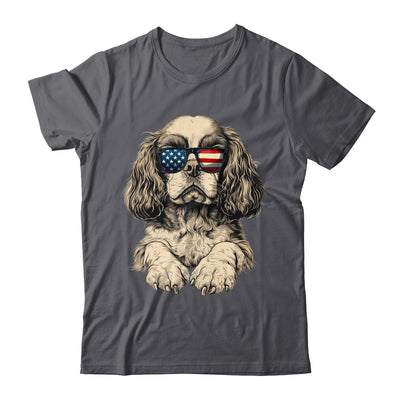 Patriotic Cavalier King Charles Spaniel Dog USA Flag 4th Of July Shirt & Tank Top | teecentury