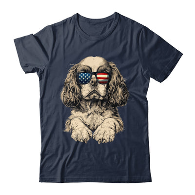 Patriotic Cavalier King Charles Spaniel Dog USA Flag 4th Of July Shirt & Tank Top | teecentury