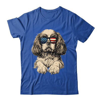 Patriotic Cavalier King Charles Spaniel Dog USA Flag 4th Of July Shirt & Tank Top | teecentury