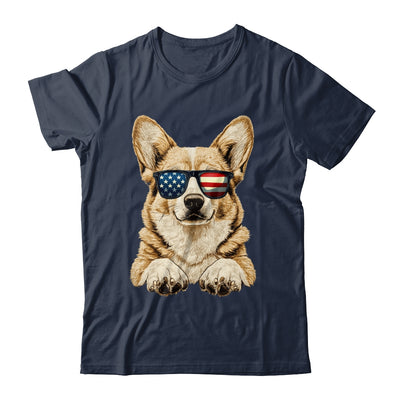 Patriotic Corgi Dog USA Flag 4th Of July Shirt & Tank Top | teecentury