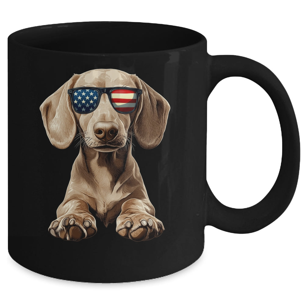 Patriotic Dachshund Dog USA Flag 4th Of July Mug | teecentury