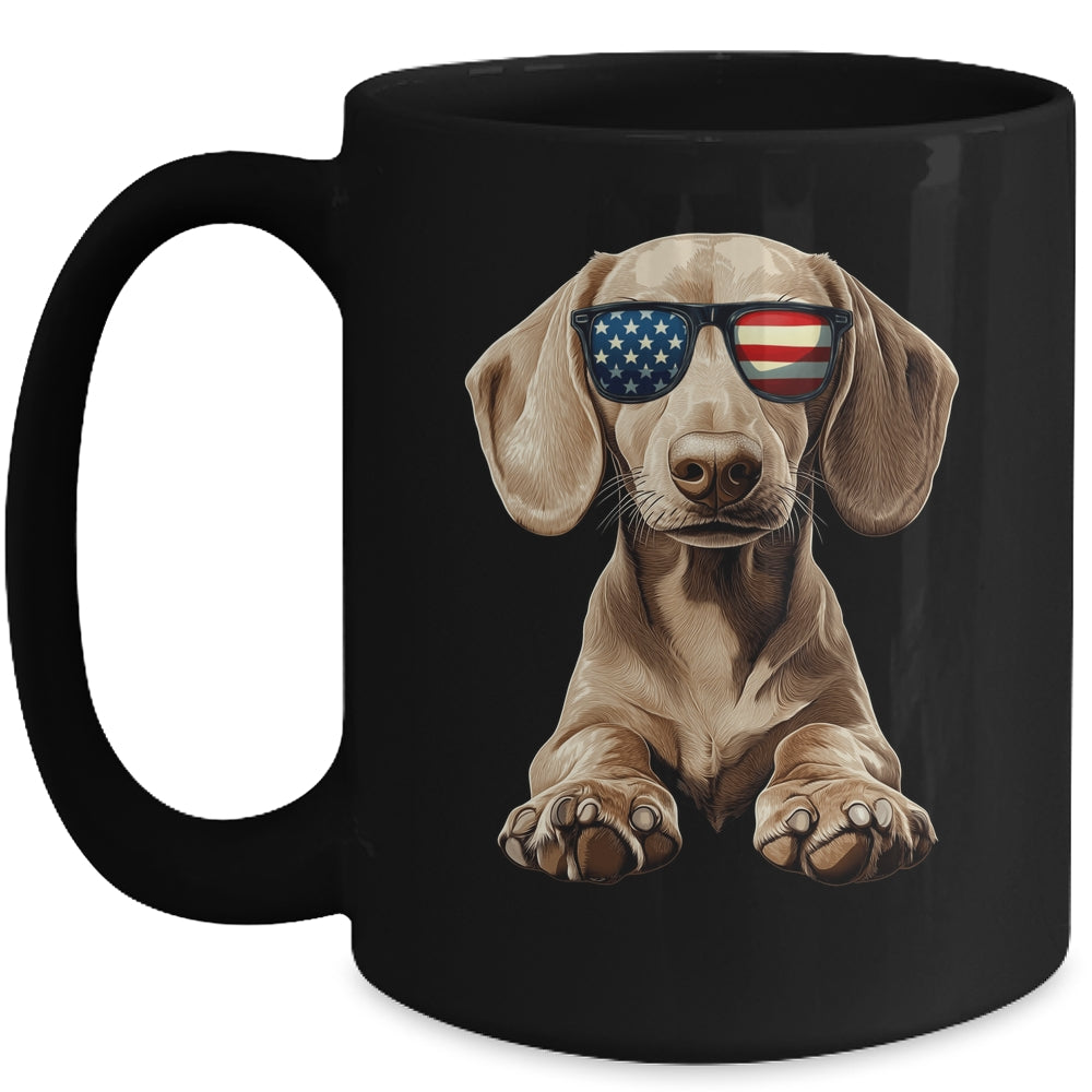 Patriotic Dachshund Dog USA Flag 4th Of July Mug | teecentury