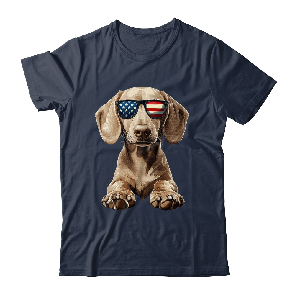 Patriotic Dachshund Dog USA Flag 4th Of July Shirt & Tank Top | teecentury