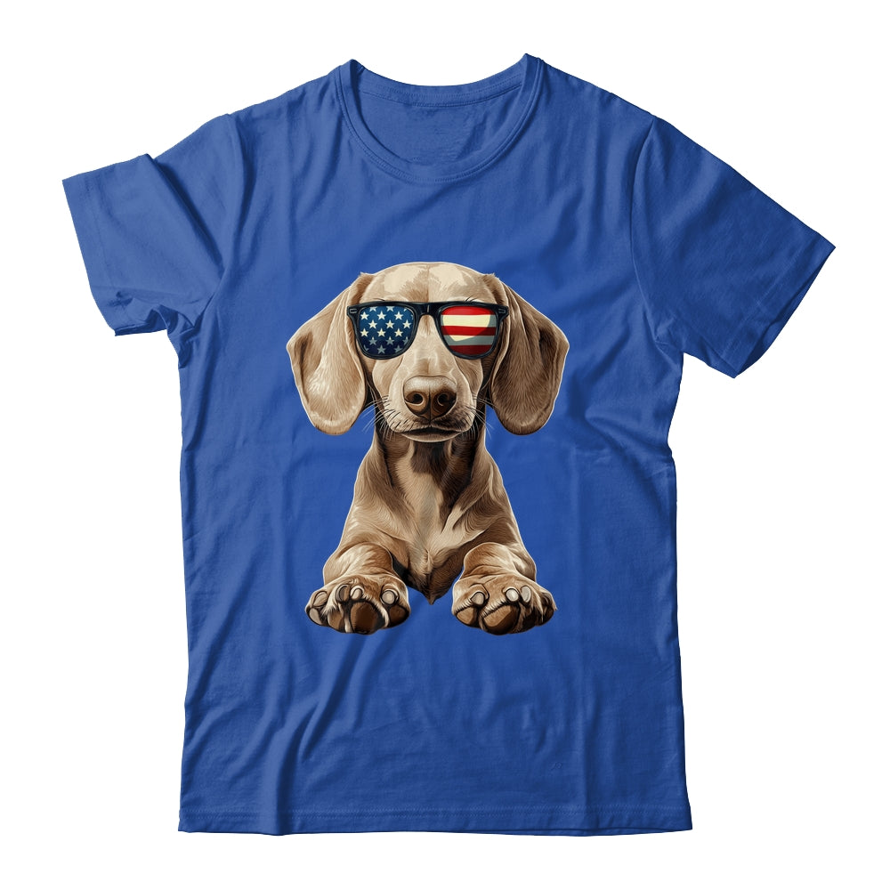 Patriotic Dachshund Dog USA Flag 4th Of July Shirt & Tank Top | teecentury