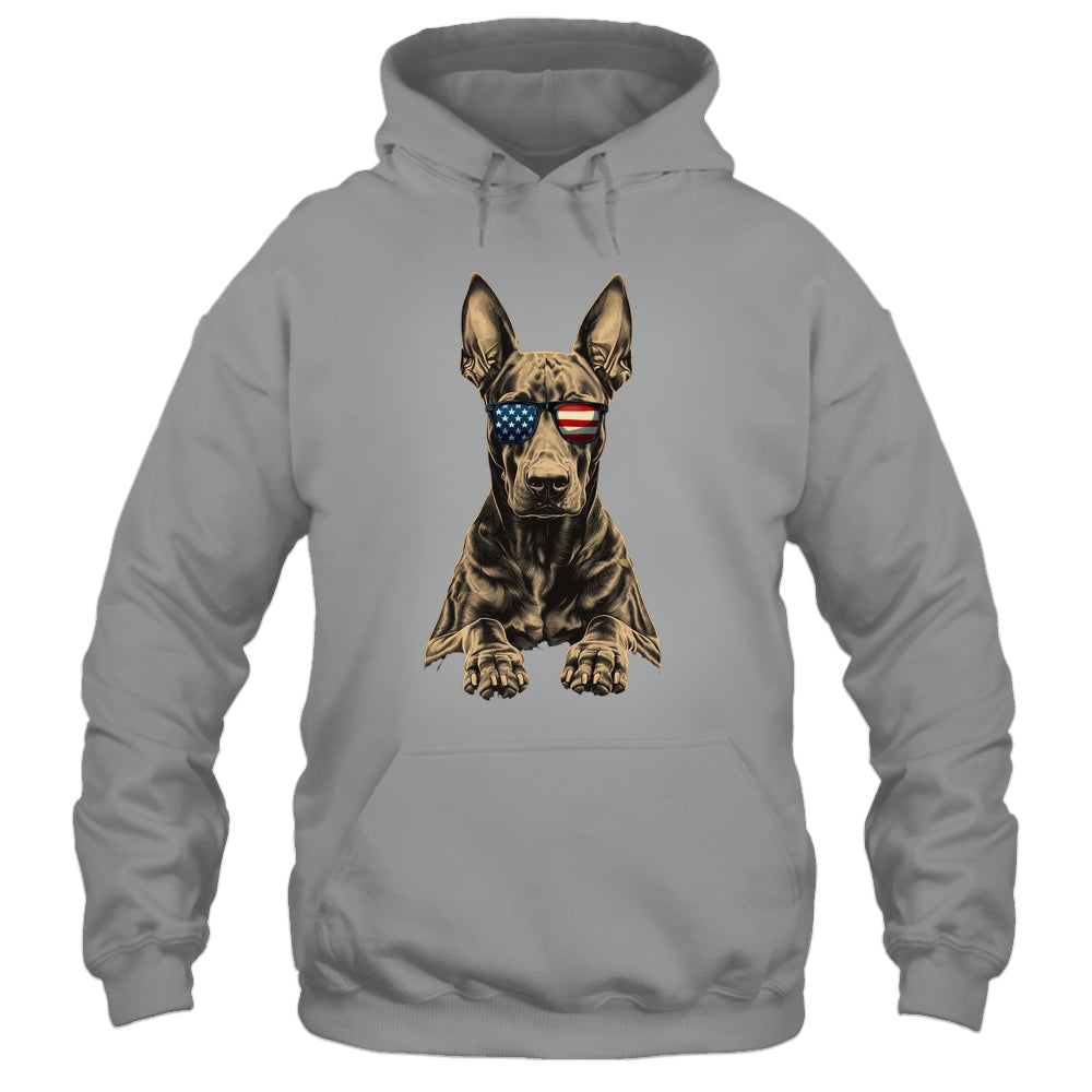 Patriotic Doberman Dog USA Flag 4th Of July Shirt & Tank Top | teecentury