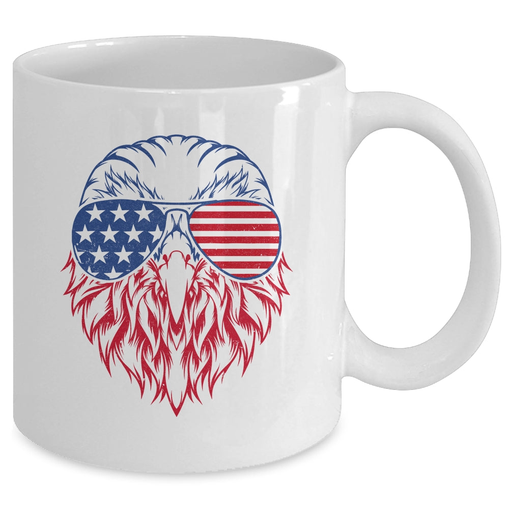 Patriotic Eagle 4th Of July USA American Flag Mug | teecentury