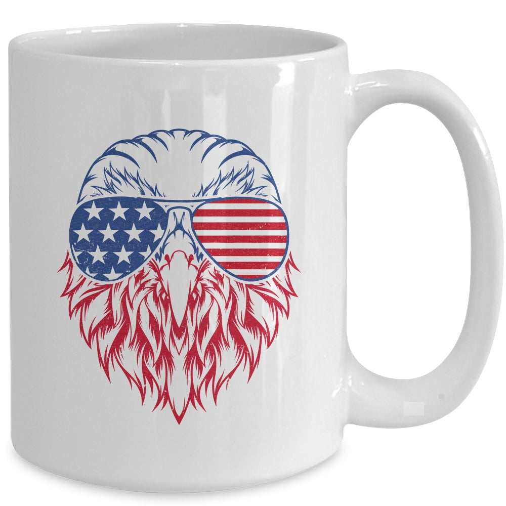 Patriotic Eagle 4th Of July USA American Flag Mug | teecentury