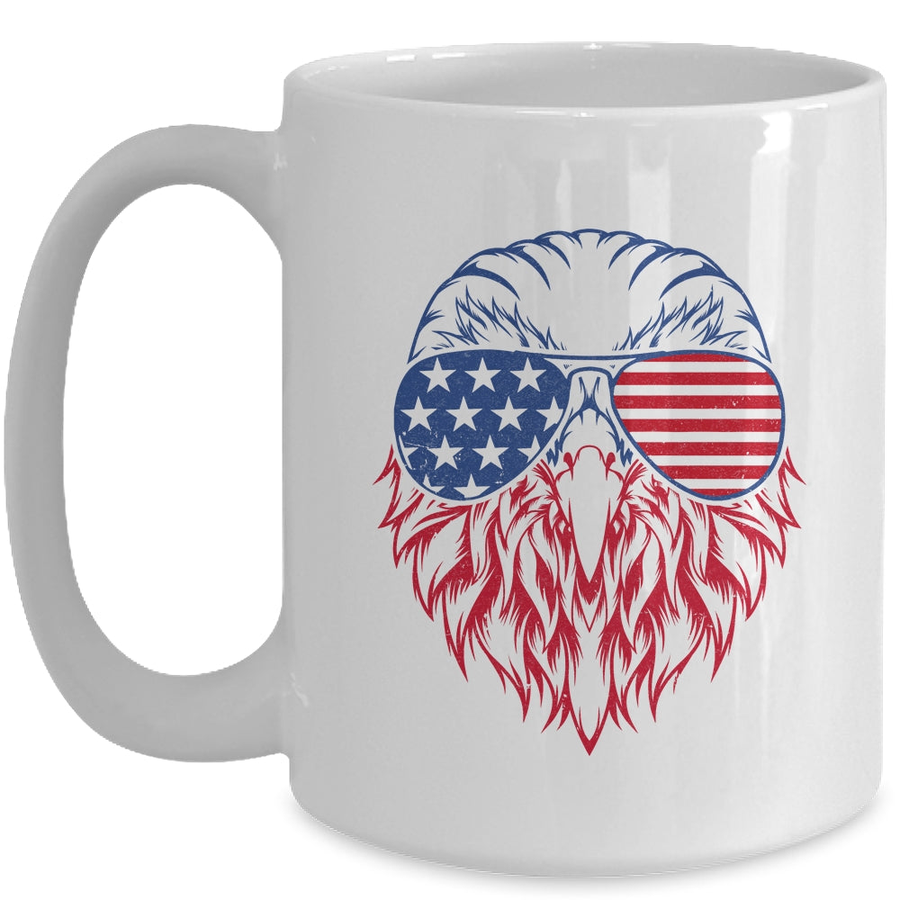 Patriotic Eagle 4th Of July USA American Flag Mug | teecentury