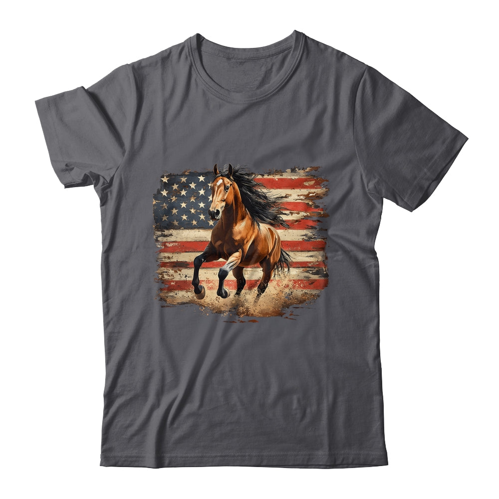 Patriotic Farm American Horse Flag Western 4th Of July Shirt & Hoodie | teecentury