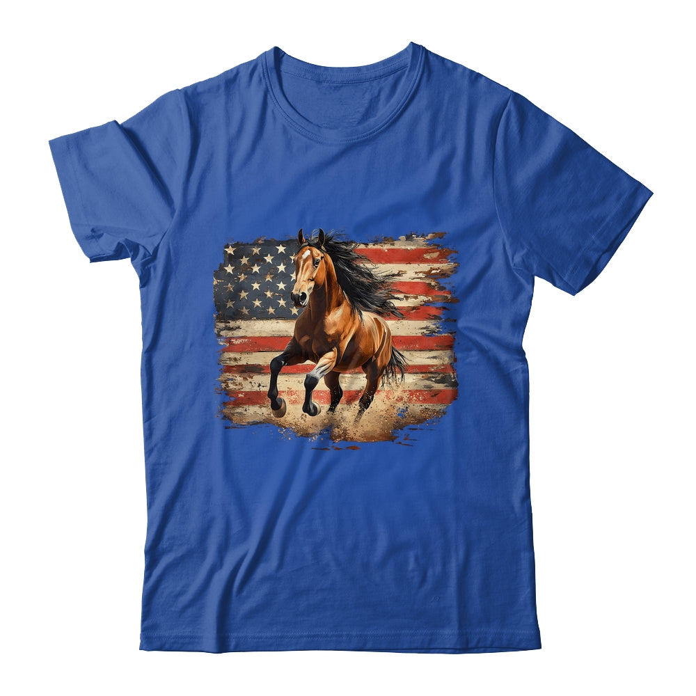 Patriotic Farm American Horse Flag Western 4th Of July Shirt & Hoodie | teecentury