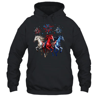Patriotic Firework Horse USA Flag July 4th Fireworks Show Shirt & Tank Top | teecentury