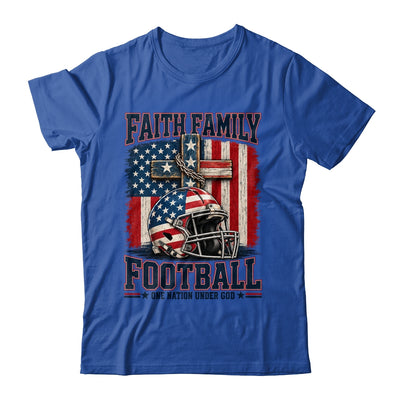Patriotic Football Faith Family Football American Flag Men Shirt & Hoodie | teecentury