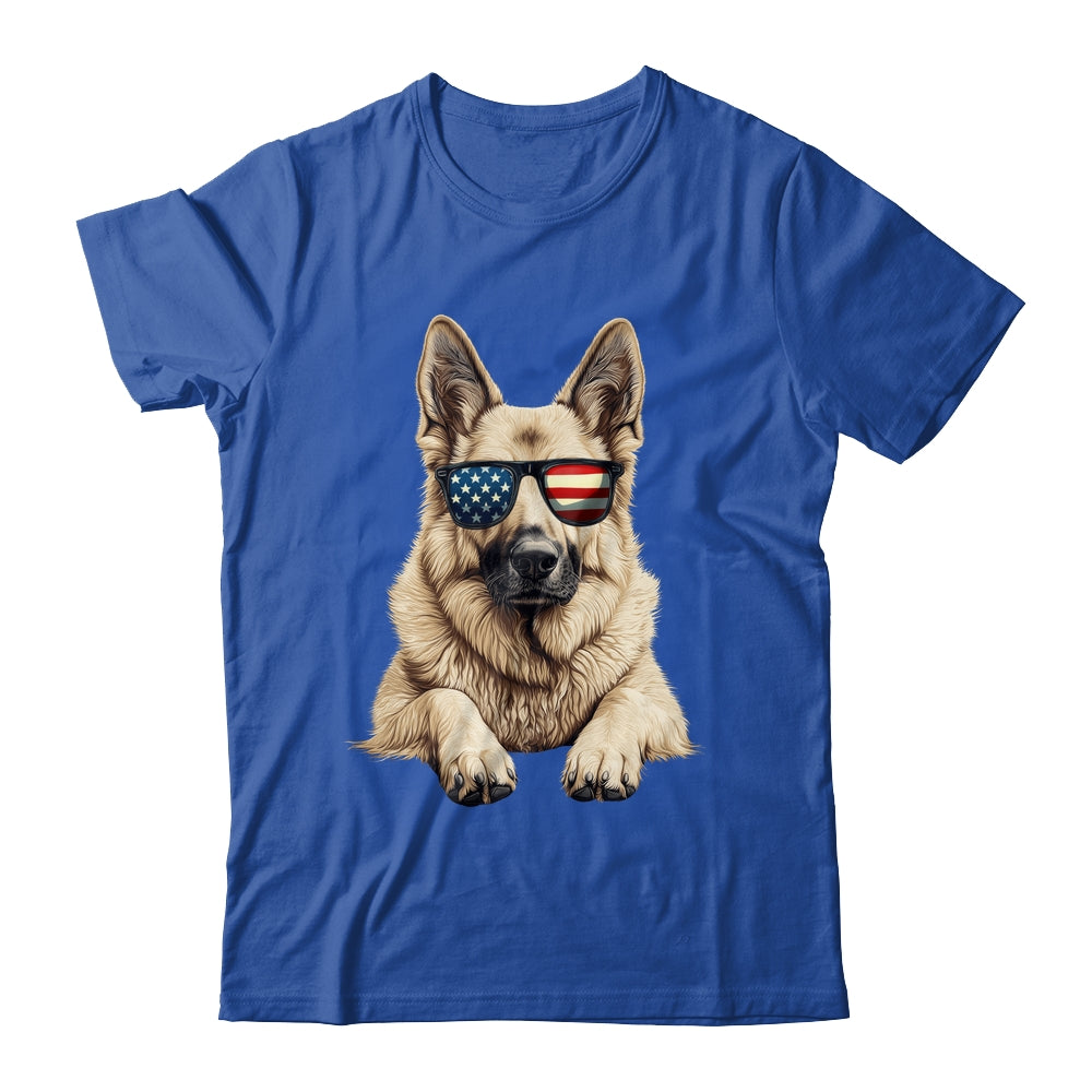 Patriotic German Shepherd Dog USA Flag 4th Of July Shirt & Tank Top | teecentury