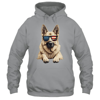 Patriotic German Shepherd Dog USA Flag 4th Of July Shirt & Tank Top | teecentury