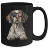 Patriotic German Shorthaired Pointer Dog USA Flag 4th Of July Mug | teecentury