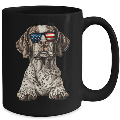 Patriotic German Shorthaired Pointer Dog USA Flag 4th Of July Mug | teecentury