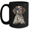 Patriotic German Shorthaired Pointer Dog USA Flag 4th Of July Mug | teecentury