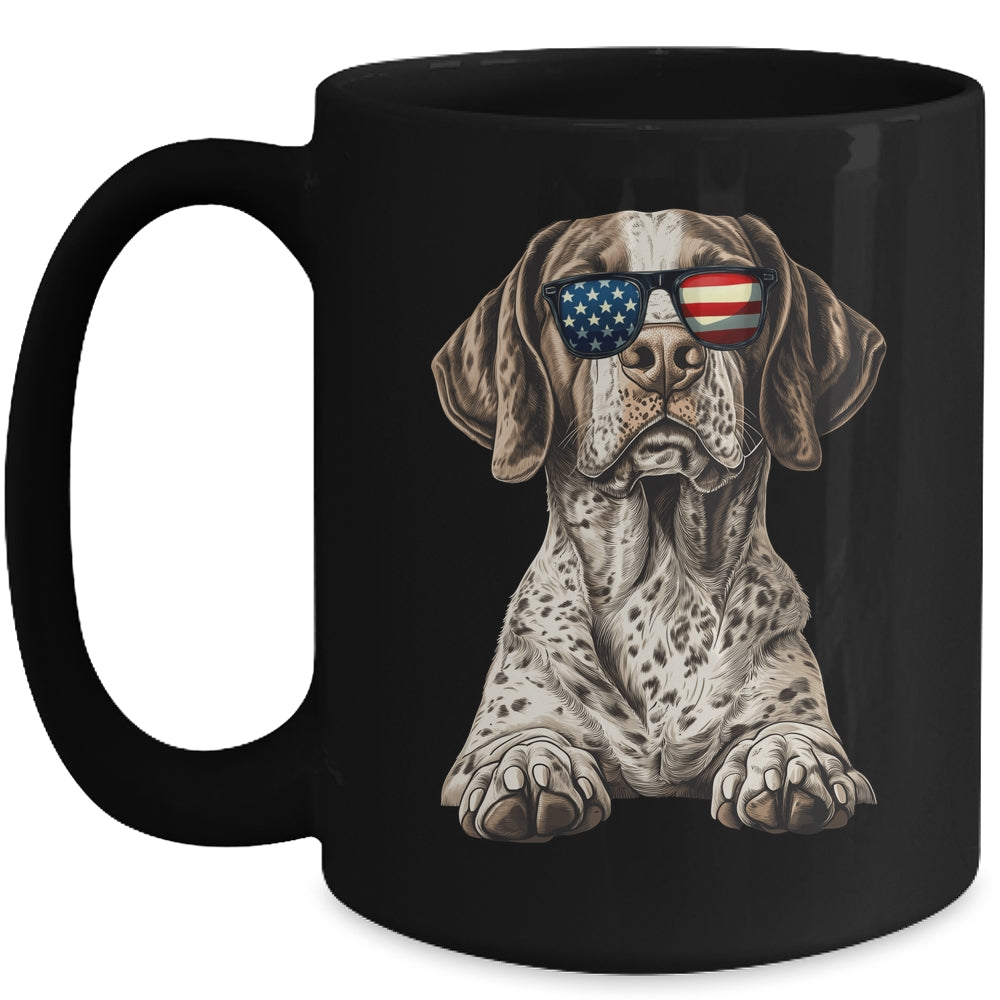Patriotic German Shorthaired Pointer Dog USA Flag 4th Of July Mug | teecentury