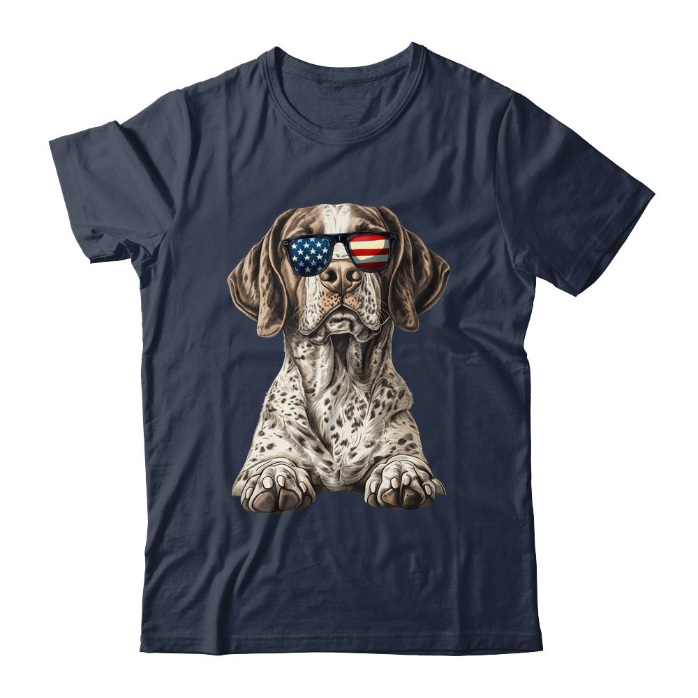 Patriotic German Shorthaired Pointer Dog USA Flag 4th Of July Shirt & Tank Top | teecentury